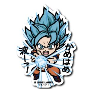 Sticker B-SIDE LABEL – Son Goku Super Saiyan Blue Kamehameha